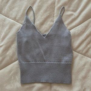 Pacsun Knit Blue Tank Top